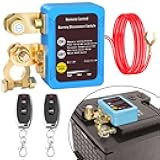 Remote Battery Disconnect Switch 12v, 240A, Upgrade Smart Voltage Car Kill Switch Anti-Theft, Prevent Battery Drain, Remote Battery Kill Switch for Car, Truck, RV (High Installation)