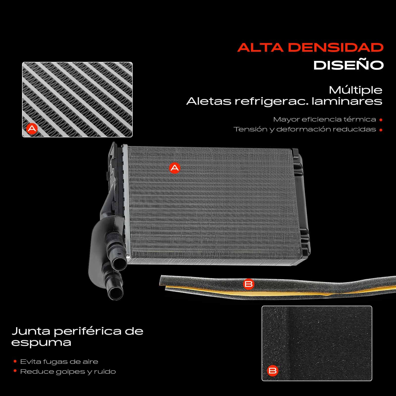 Frankberg Intercambiador de calor para calefacción interior 7701045552 | Compatible con: Clio II BB CB, Thalia II LU, Thalia I LB, Clio II caja/hatchback SB0/1/2