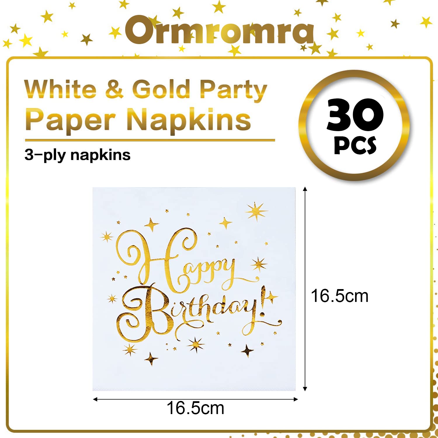 40 stuks servetten voor verjaardag, servetten, wit goud, Happy Birthday, papieren servetten, papieren servetten, wit-gouden decoratie, verjaardag, 33 x 33 cm, voor jongens en meisjes 40 stuks servetten voor verjaardag, servetten, wit goud, Happy Birthday, papieren servetten, papieren servetten, wit-gouden decoratie, verjaardag, 33 x 33 cm, voor jongens en meisjes