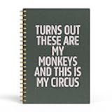 Funny Notebooks for Work, Green Aesthetic Journal, Funny Boss Day Gifts, Boss Gifts for Men Women, Funny Gifts for Boss, Boss Office Decor, Spiral Notebook 5.5x8.3 Inch