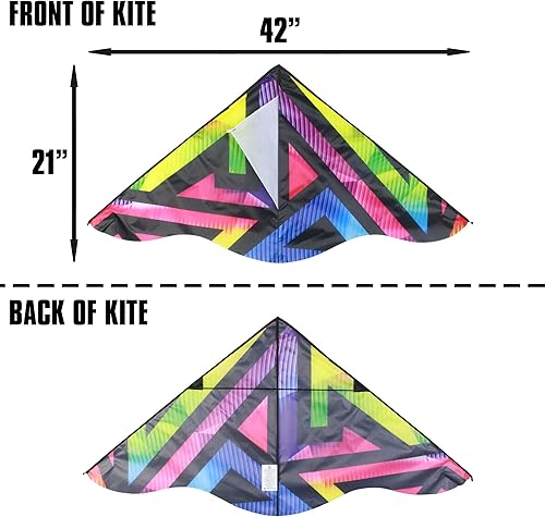 Miniatura 3 de X Kites DLX Delta Nylon Kite, 42 Inch Wide Delta Kites