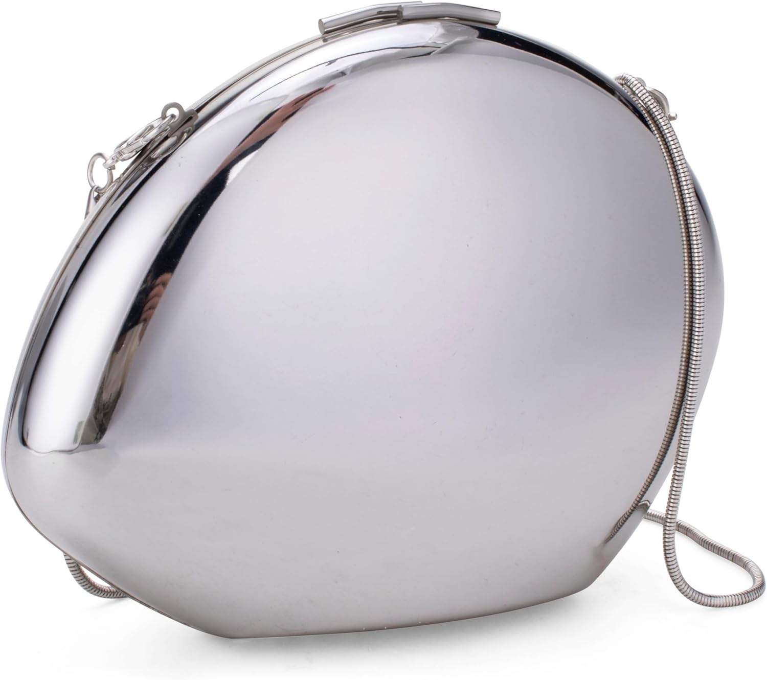 YYW Evening Clutch Purse for Women Metal Reflective Shoulder Bag Unique Handbag for Wedding Party Prom