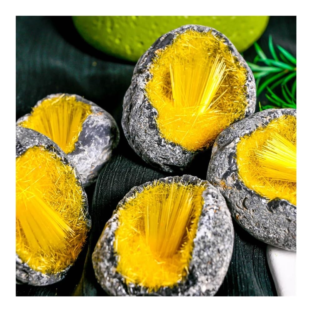 100-150 g 1 Pieza de Huevos de geoda Amarilla