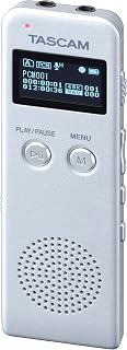 TASCM VR-03-S 搭载宽频FM收音机 录音机 银色 IC录音机 会议录音 议事录 语音备忘录 音乐播放器 小型 日本制造商 带扬声器