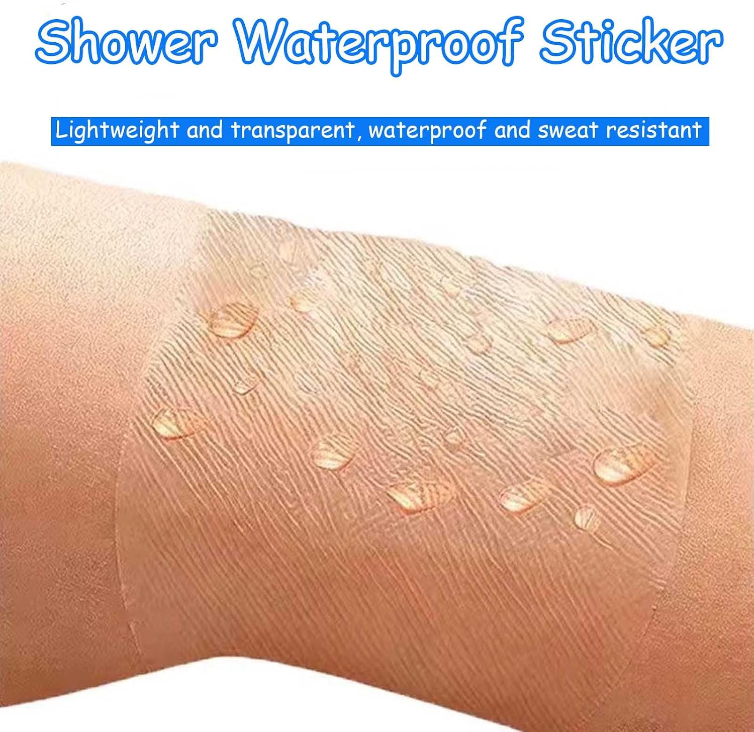Waterproof Shower Cover Shields, 4" x 4" Small Waterproof Wound Cover for Showering, Dialysis Catheter Shower Cover for Women Men Showering