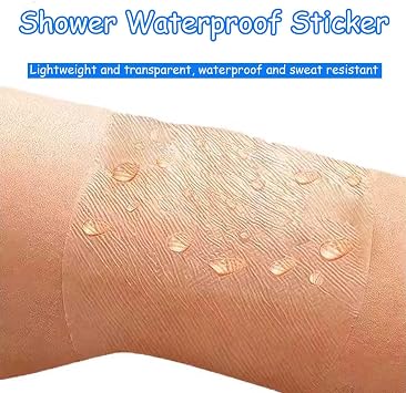 6x6Transparent Waterproof Shower Cover Shields, Premium Waterproof Tattoo Bandages, Clear Film Dressing for Tattoo Aftercare