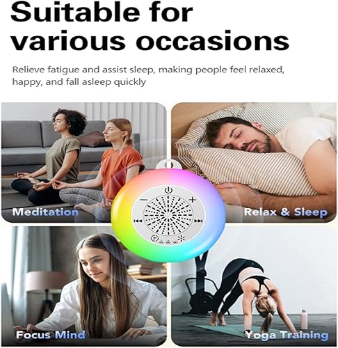 Miniatura 6 de White Noise Sound Machines Sleep Soother with 22 Soothing Rechargeable Portable for Baby Adults Sleepings White Noise Machines for Sleepings