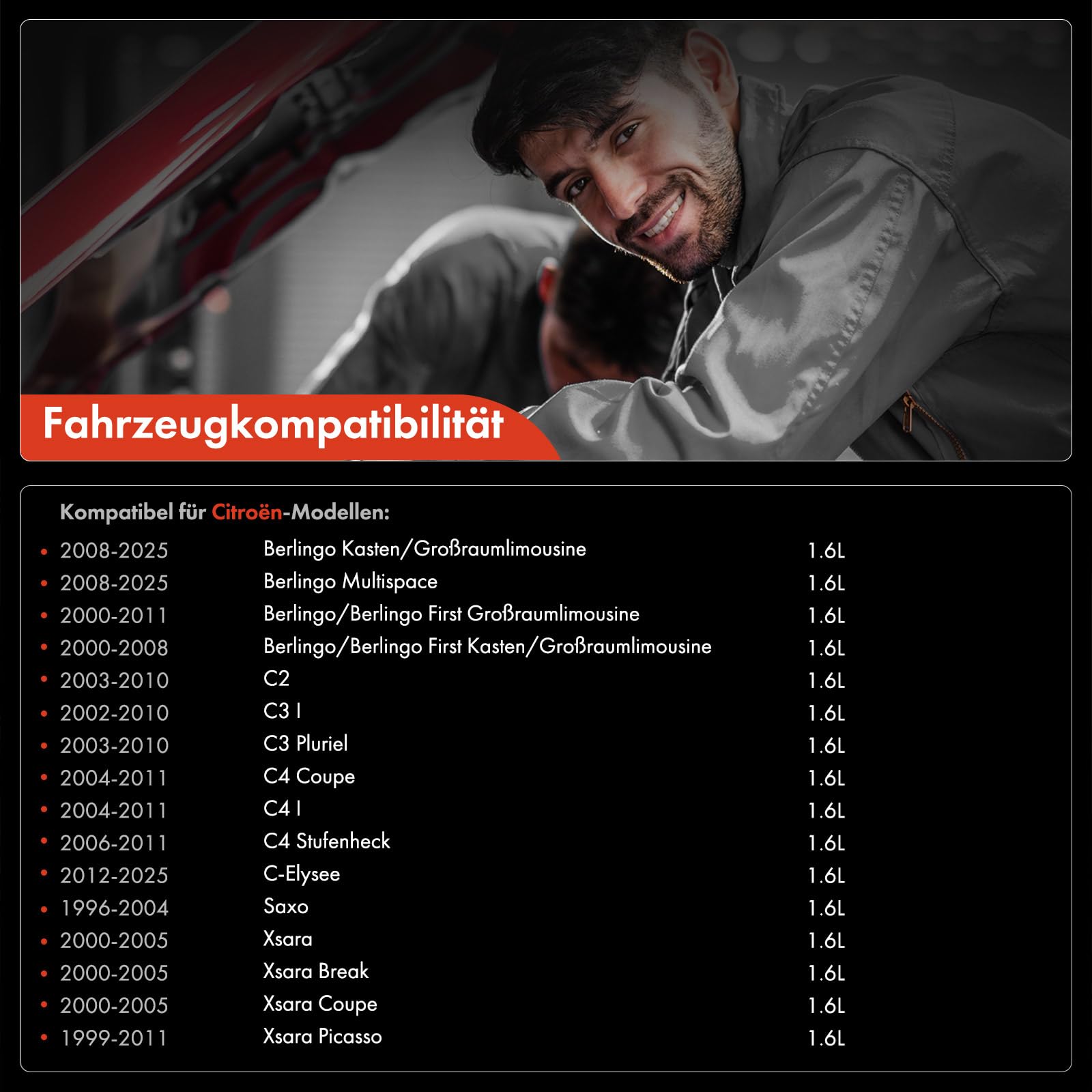 Frankberg ölkühler ölfilter Benzin Kompatibel mit 307 Break 3E 1.6L 206 CC 2D 1.6L Berlingo Multispace B9 1.6L 206 Schrägheck 2A/C 1.6L Replace# 1103P3