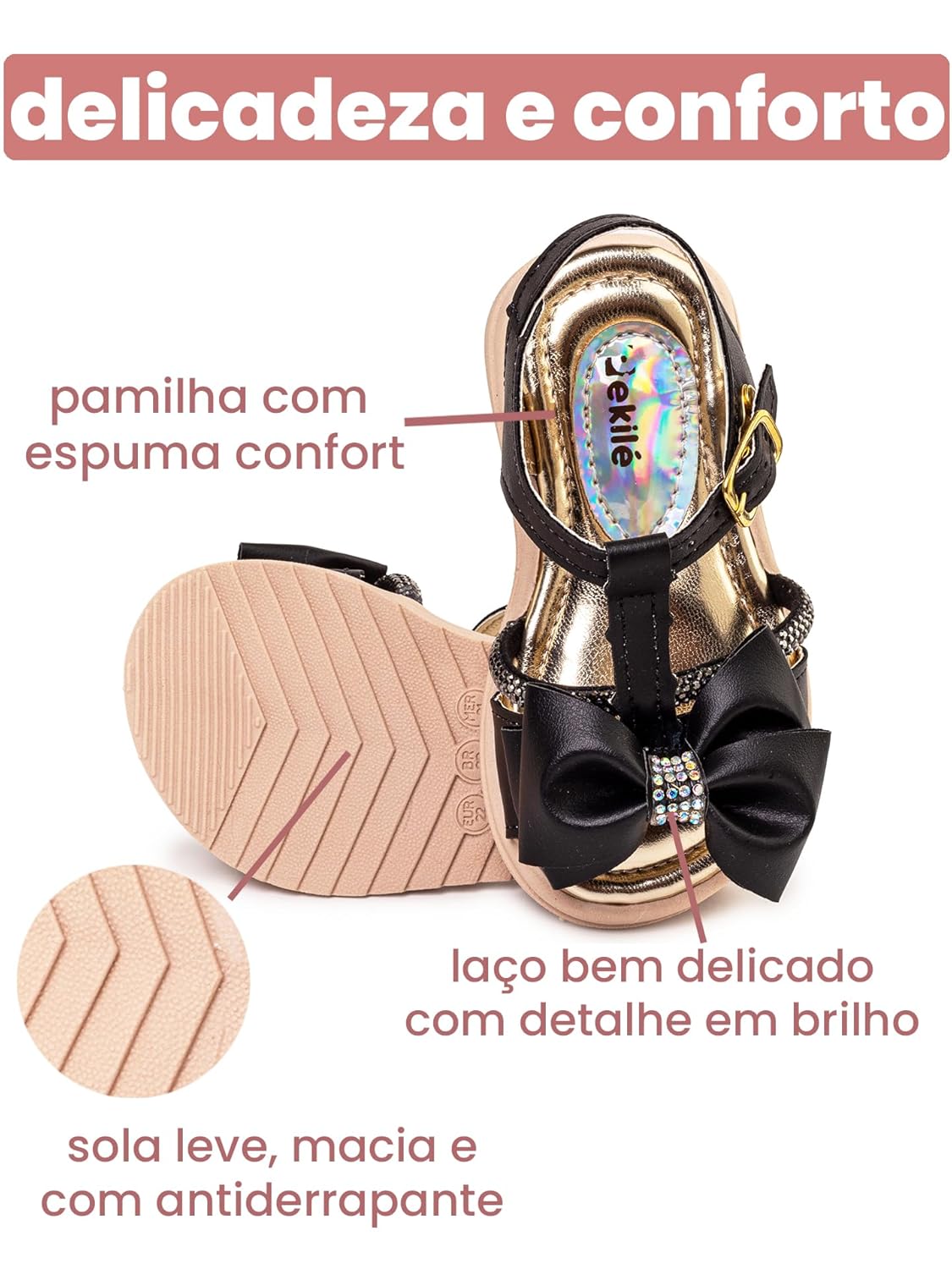 Sapatos Infantil Menina Bebê com Detalhes Brilhantes e Laço, Sola Antiderrapante Confortável 20 ao 27 em promoção! Veja a oferta e mais achadinhos de Sandálias & Chinelos Infantis 3 Hoje é o melhor dia para comprar Sapatos Infantil Menina Bebê com Detalhes Brilhantes e Laço, Sola Antiderrapante Confortável 20 ao 27 com aquele preço maroto! Promoção! Aproveite a oferta! 3