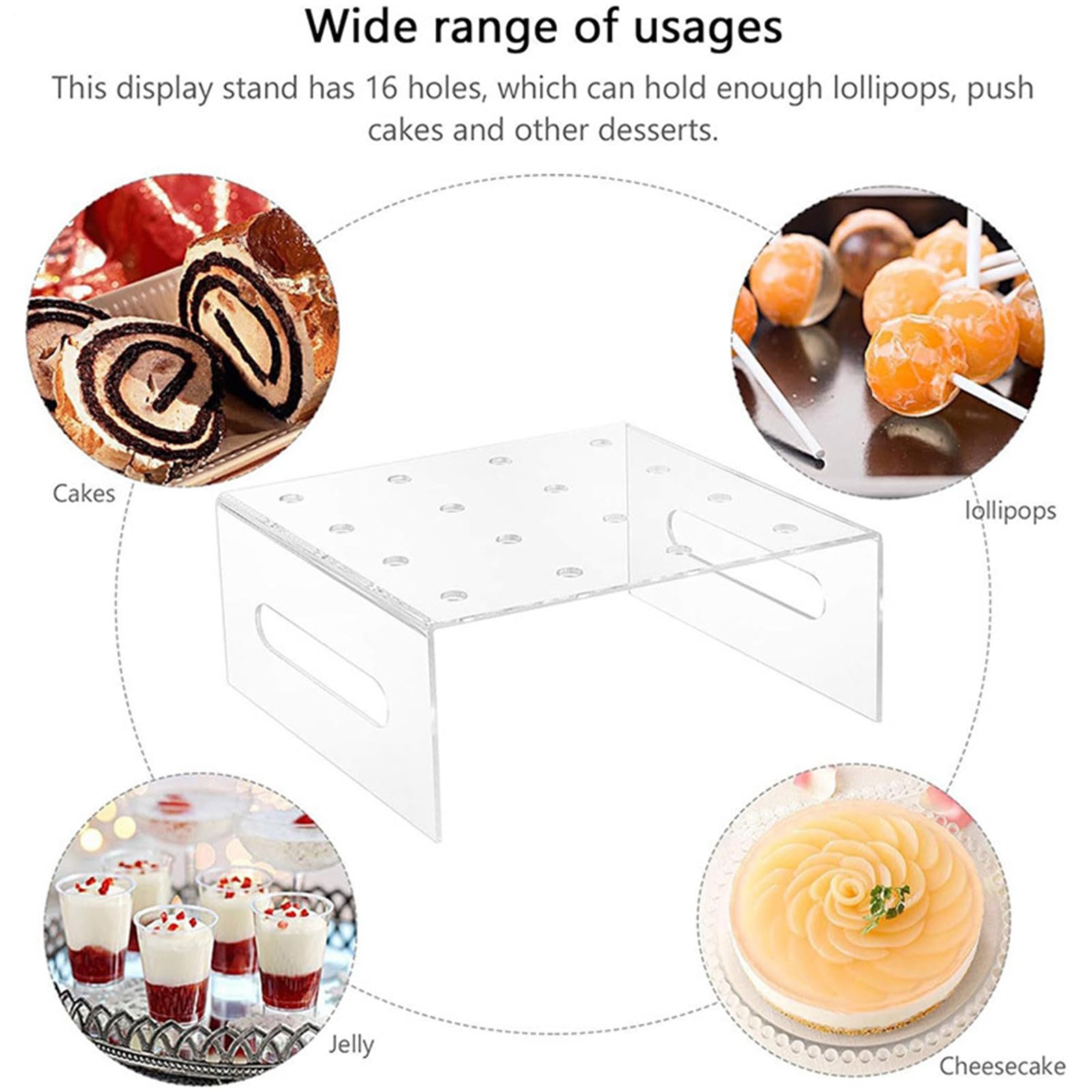 Cake Pop Formen Silikon mit Akrylständer und Lebensmittel-Silikonform