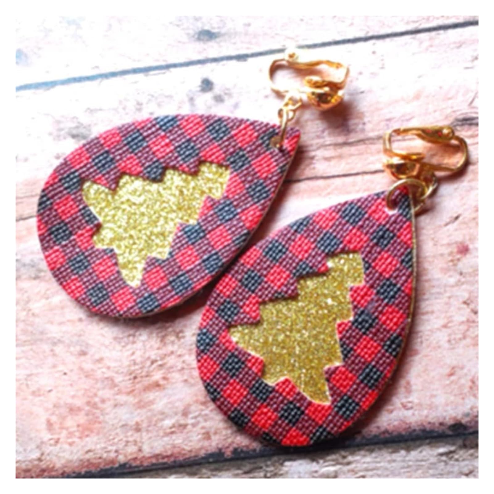 Kit de fabricación de moldes de bricolaje, troqueles de corte, aretes de Navidad, troqueles de corte de metal, plantilla para bricolaje y álbumes de recortes decorativos