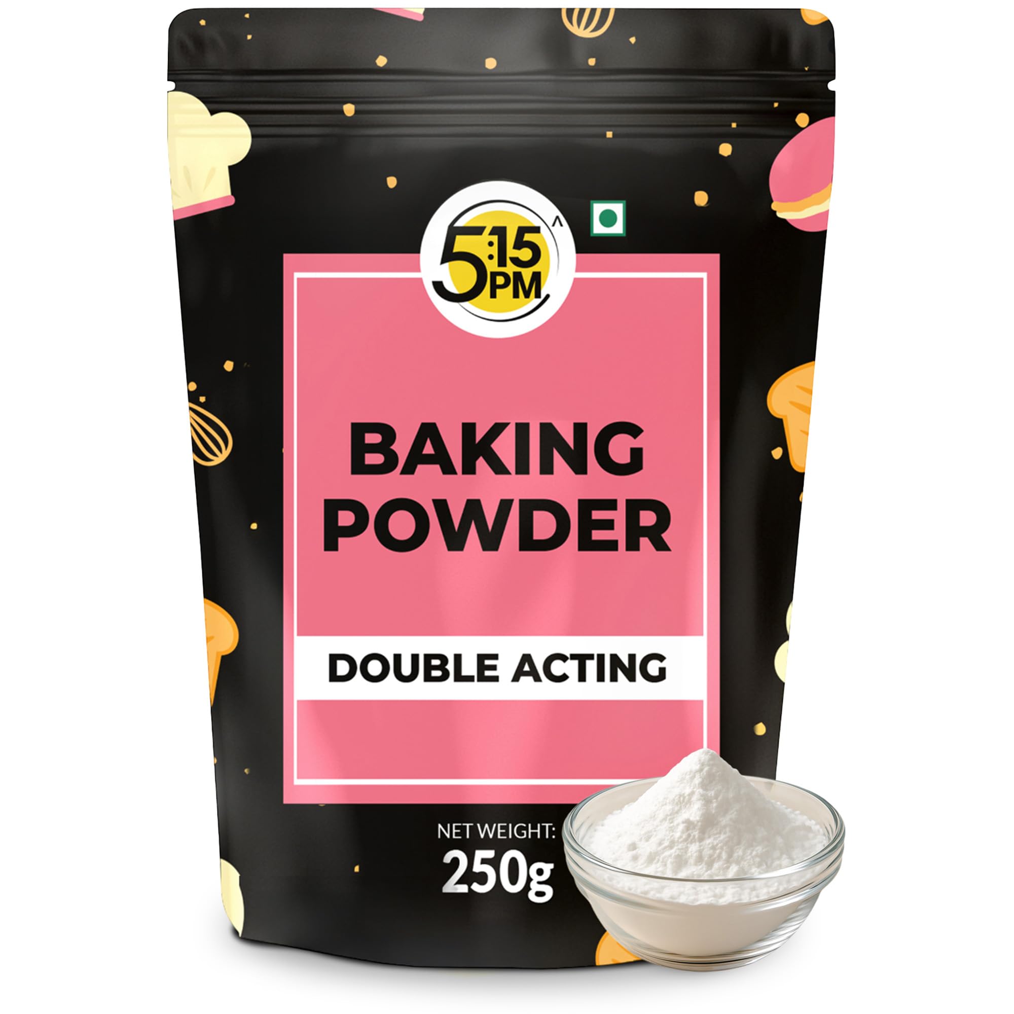 Baking Powder 250g | Double Acting Powder | All Purpose Leaving Agent | Baking Powder for Cake Making & Breads, Muffins, Pizza