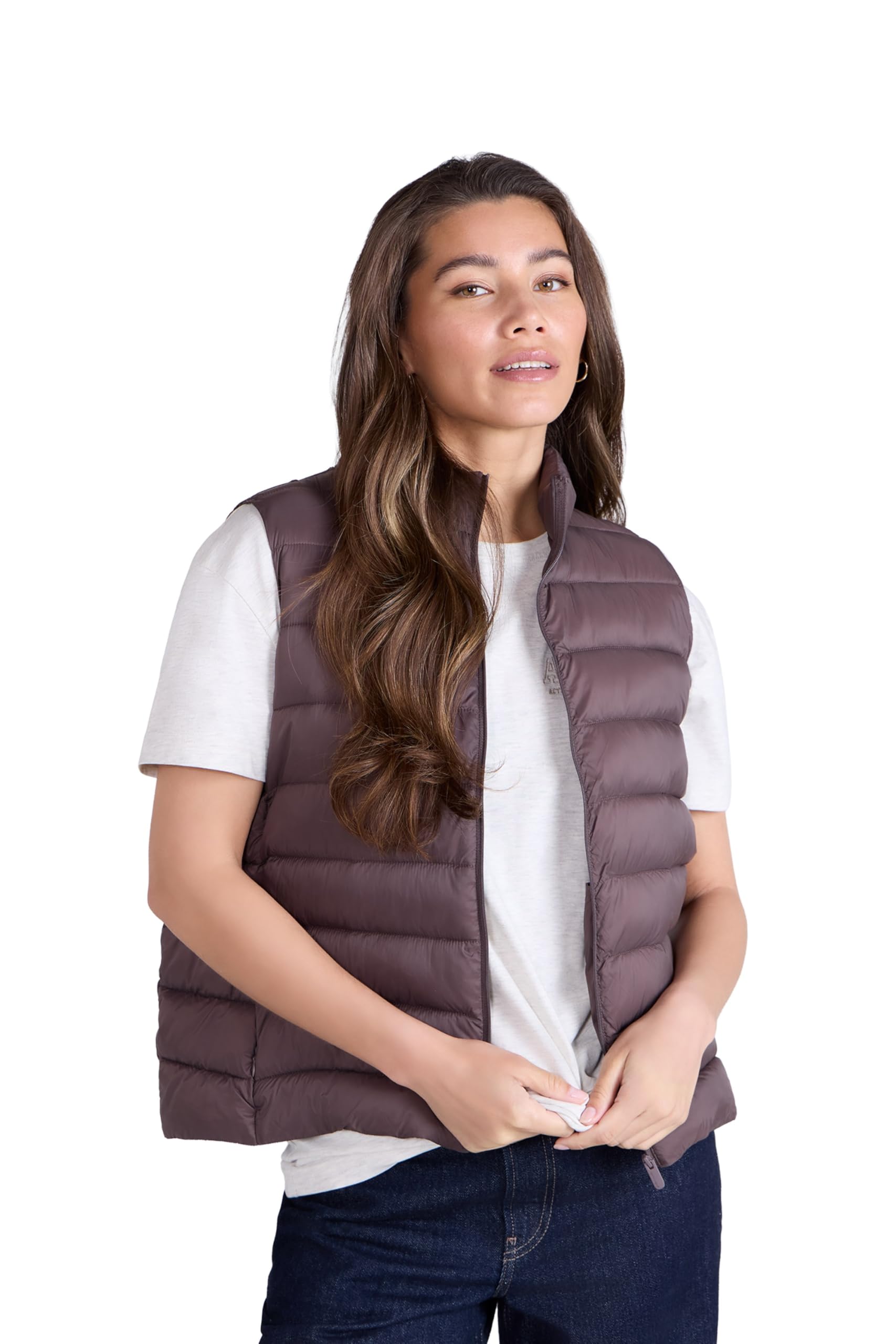 Animal Women's Dark Purple Light Cosi Gilet - Lightweight Water-Resistant Sleeveless Vest With Pockets - Spring Summer, Camping, Holiday, Walking & Outdoors Size 10