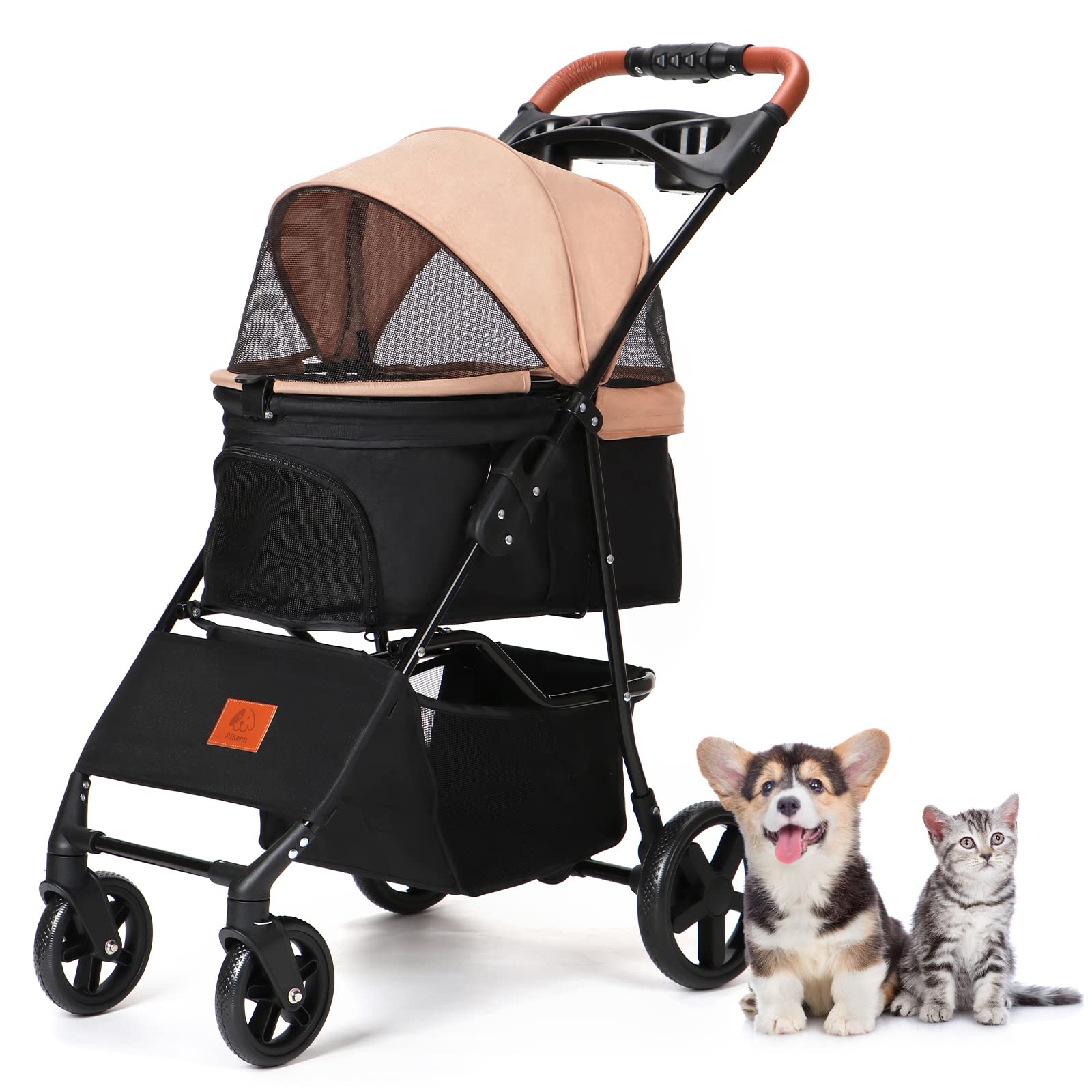 Amazon.co.jp: Aikenn ペットカート 犬用ベビーカー 小型犬 折り畳み犬 