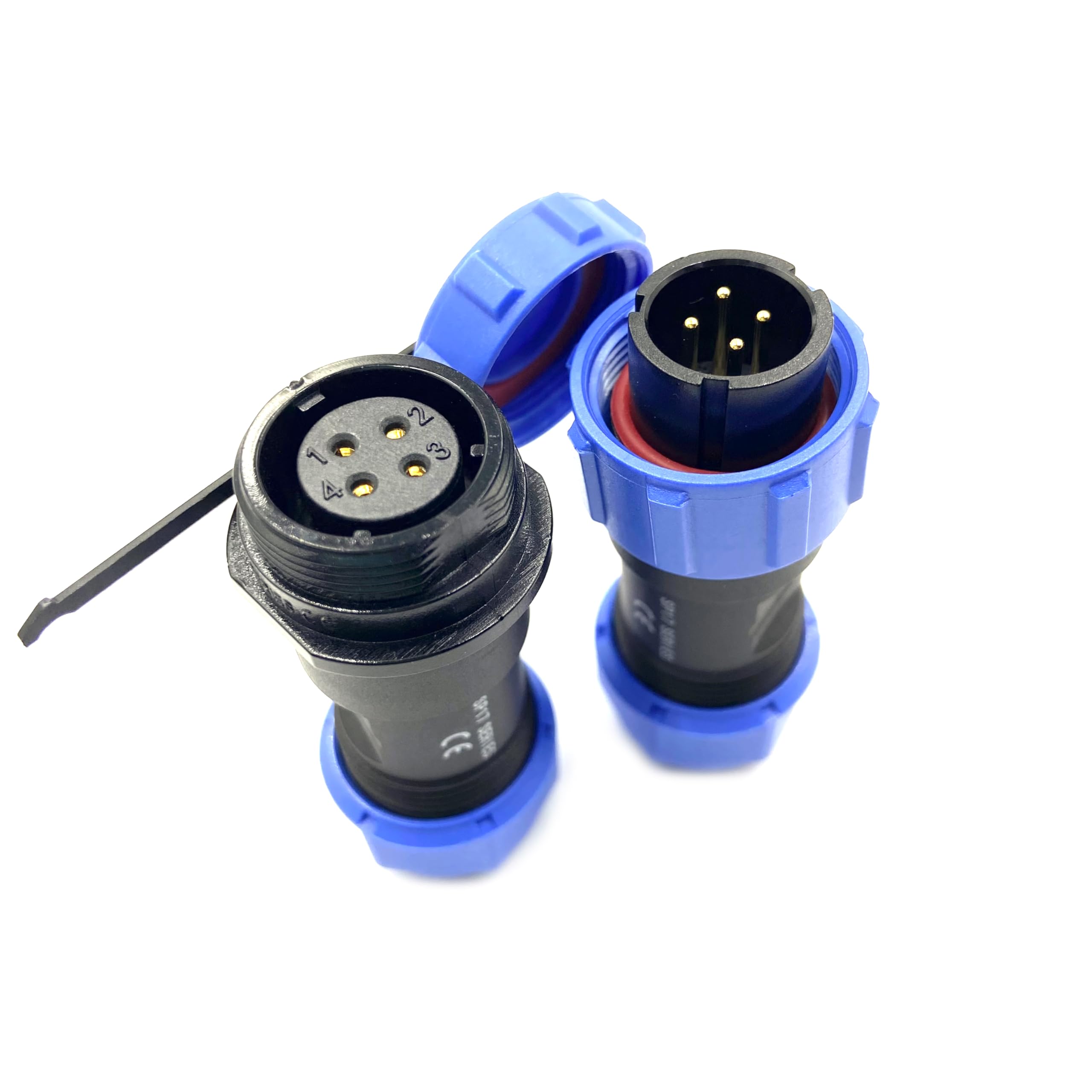 Connecteurs Aviation SP21 7 Broches IP68 - Lot De 3, 500V 15A, Sertissage Vis, Pour Luminaires Extérieurs