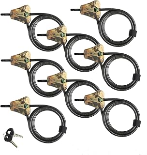 Master Lock Python Trail Camera Adjustable Camouflage Cable Locks 8418KA-8 CAMO 8-Pack Brown