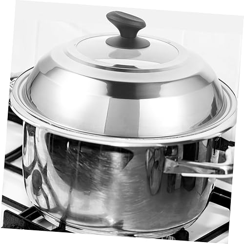Miniatura 6 de Cubierta de olla caliente de acero inoxidable, tapa de sartén de cocina, tapa de sartén universal, tapa de sartén portátil, tapas de vidrio para