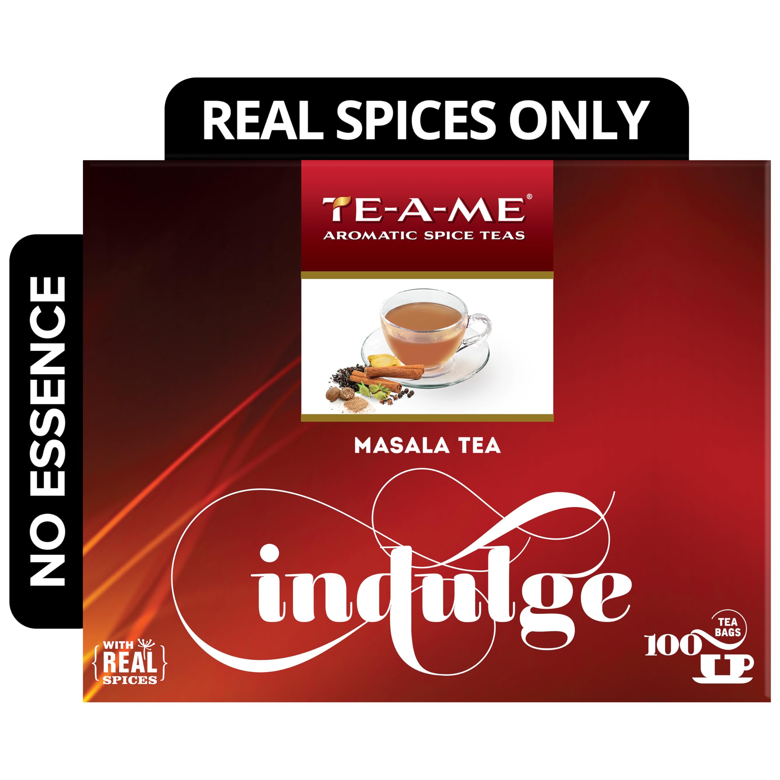TE-A-ME Masala Tea - 100 Tea Bags | Real - Masala Tea Bags | Masala Chai 100 Pieces