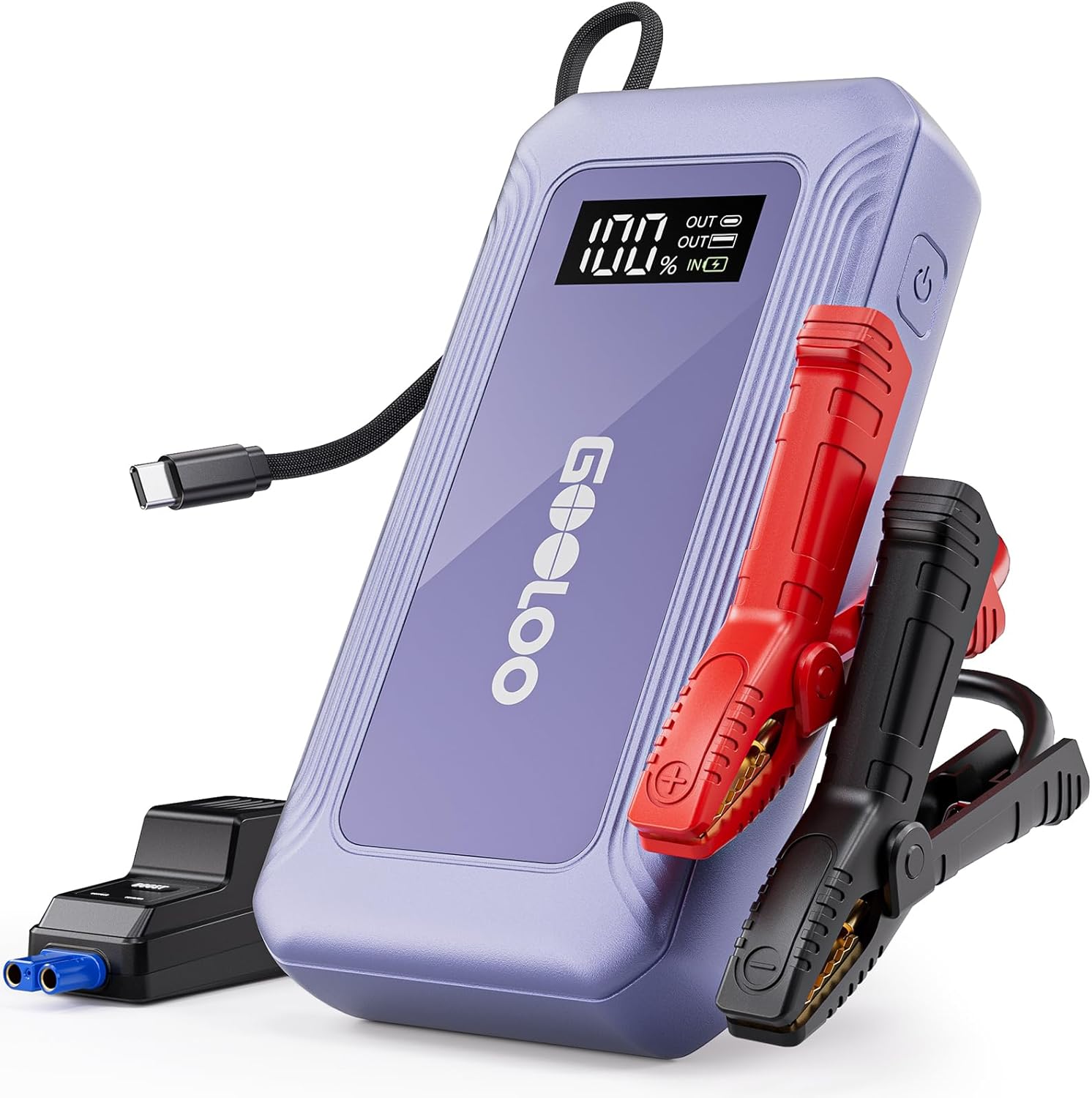 GOOLOO G7 3000A Jump Starter with Built-in Cable,Portable Power Bank for 45W Fast Charging,12V SuperSafe Lithium Jump Box, Battery Booster Pack Up to 8.5L Gas or 6.0L Diesel Engine