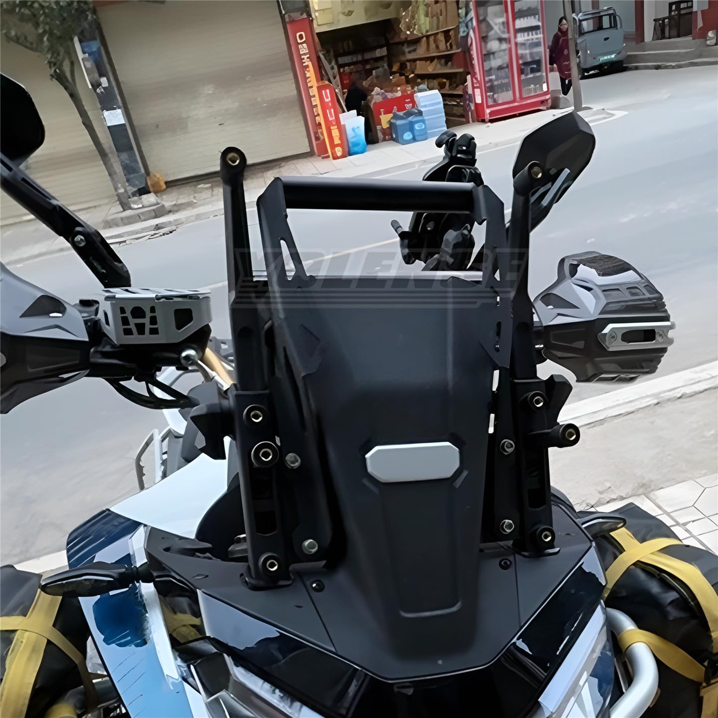 ALmart Motorcycle Phone Devices Mount Bracket, Multifunctional Expansion Holder, 12+22mm Cross Bar, Compatible with CFMOTO 800MT 800MT-X