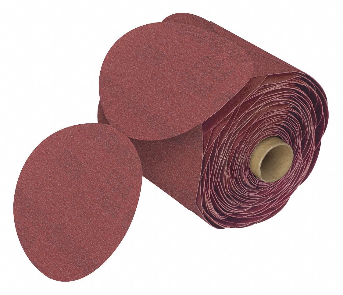 Scotch-Brite Cubitron II Stikit Film Disc Roll 375L, 6 x NH P80, 100 Discs per Roll