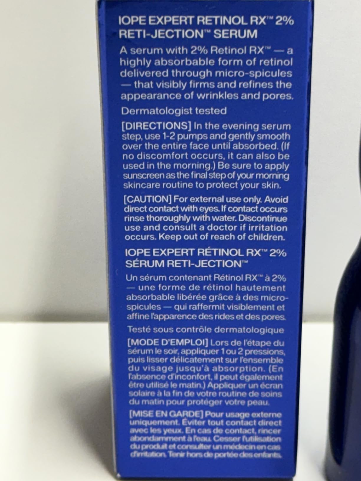 IOPE Expert Retinol RX 2% Reti-Jection Serum - Anti-Aging Night Serum - Visibly Smooths Wrinkles, Firms Skin, and Refines Pores - Potent & Gentle - 1.01 fl. oz