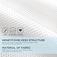 Vista 3 de 4 bolsas de malla de panal para ropa delicada con cremallera, bolsas de lavado de ropa para ropa interior, lencería, brasier, blusa, medias