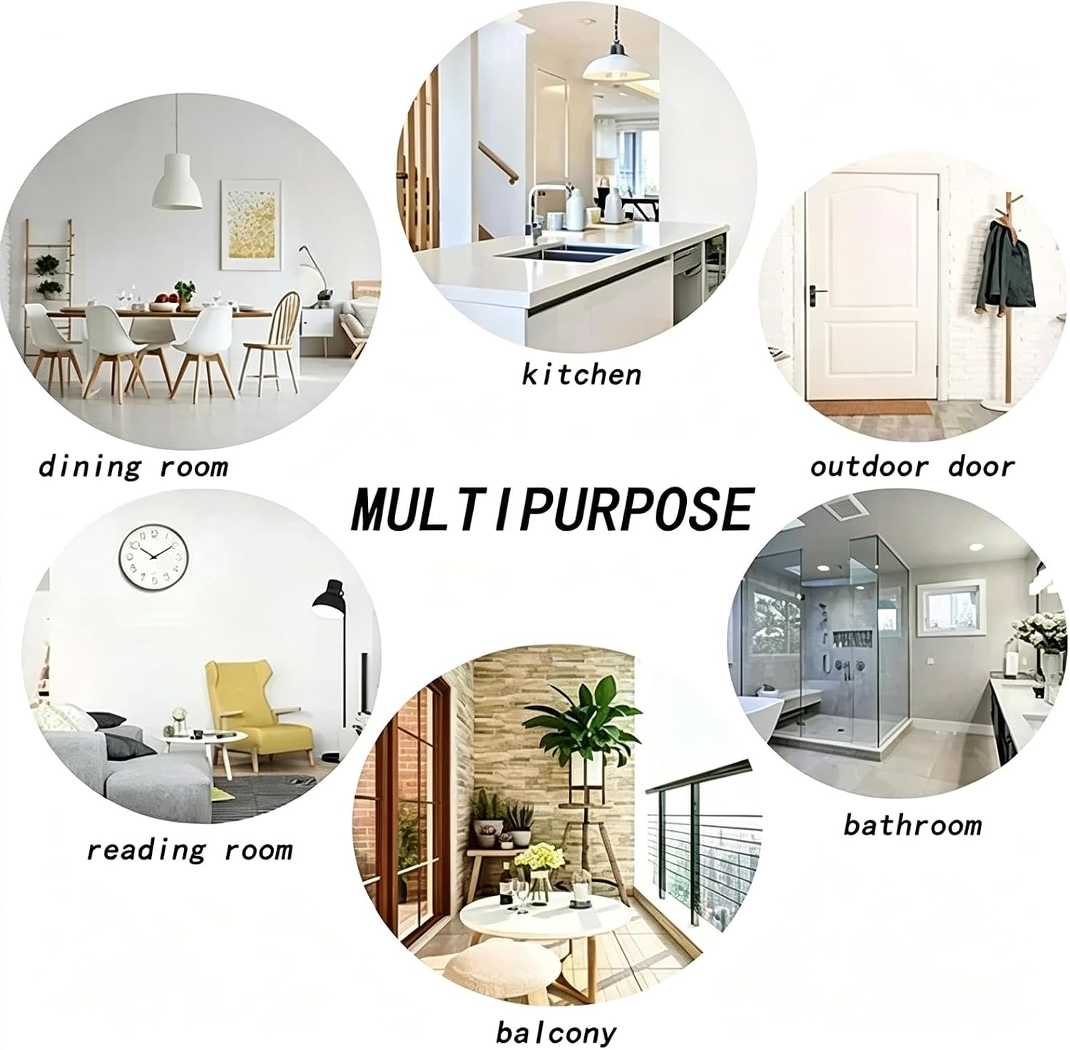 Map Animal Print Round Rug – Non-Slip Wear-Resistant Circle Carpet for Living Room & Bedroom, Soft Floor Mat Home Decor (Circle 100 cm / 39 in)