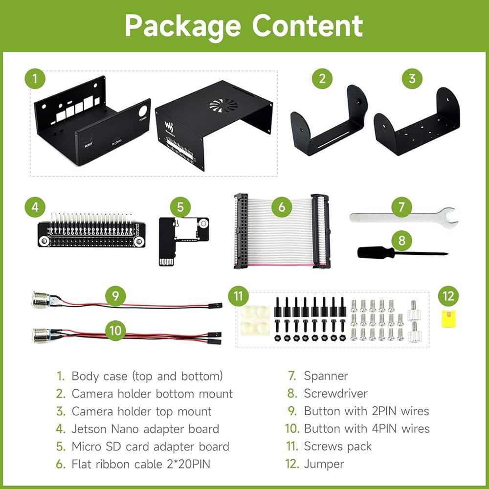Waveshare Metal Case Type C for Jetson Nano Developer Kit