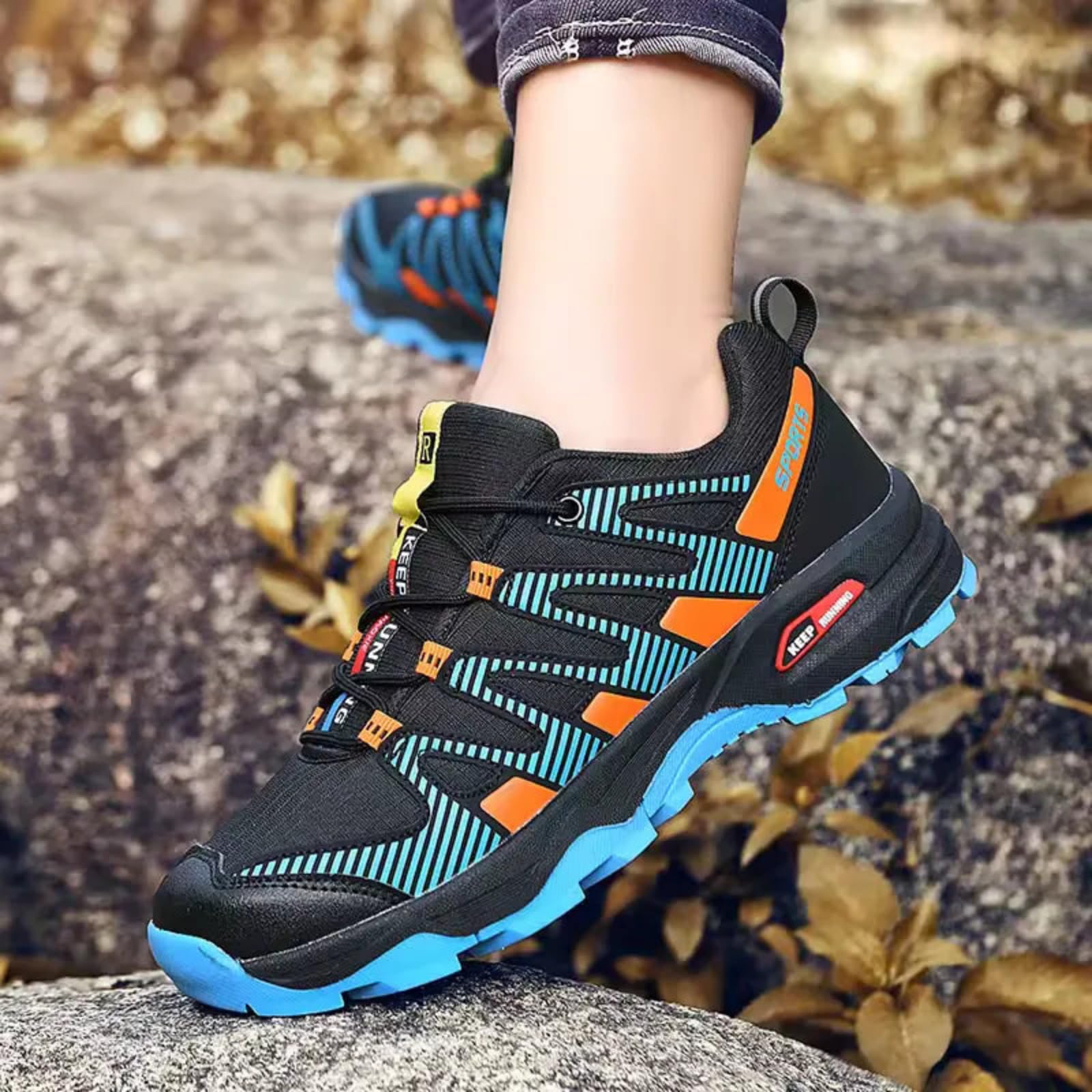 OrthoTrailPro - Chaussures de Marche à Confort orthopédique，Confortables et Respirantes, légères, adaptées à la randonnée, à la pêche et à diverses Autres activités de Plein air