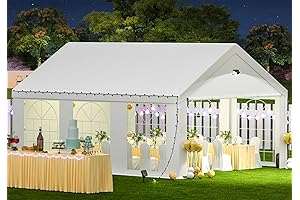 Party Tent - 10x20FT Outdoor Party Canopy Tent with Removable Sidewalls