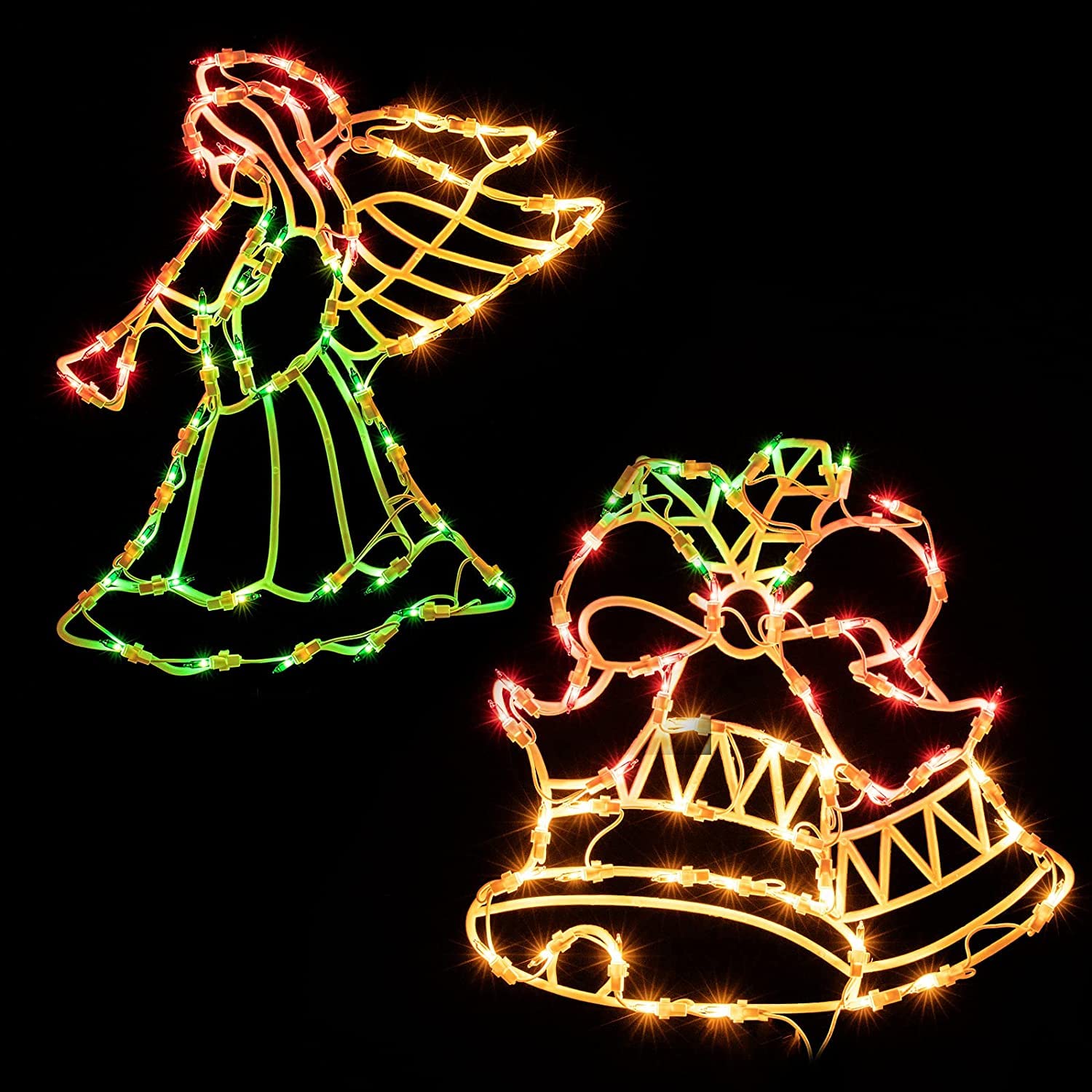 Christmas Window Decorations Lights 2 Pack 