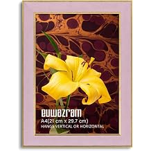 Suede A4 Frame - Single Frame, Elegant Pink 8.27x11.69 inch Picture Frame, A4 Poster Frame for Artwork, Puzzles, Photos, Movie Posters, and Wall Display