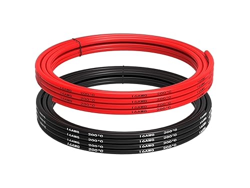 Vista 53 de Alambre de silicona 10 AWG 2 conductores línea de cable paralelo de 20 pies [10 pies negro y 10 pies rojo] alambre trenzado calibre 10 - Alambre