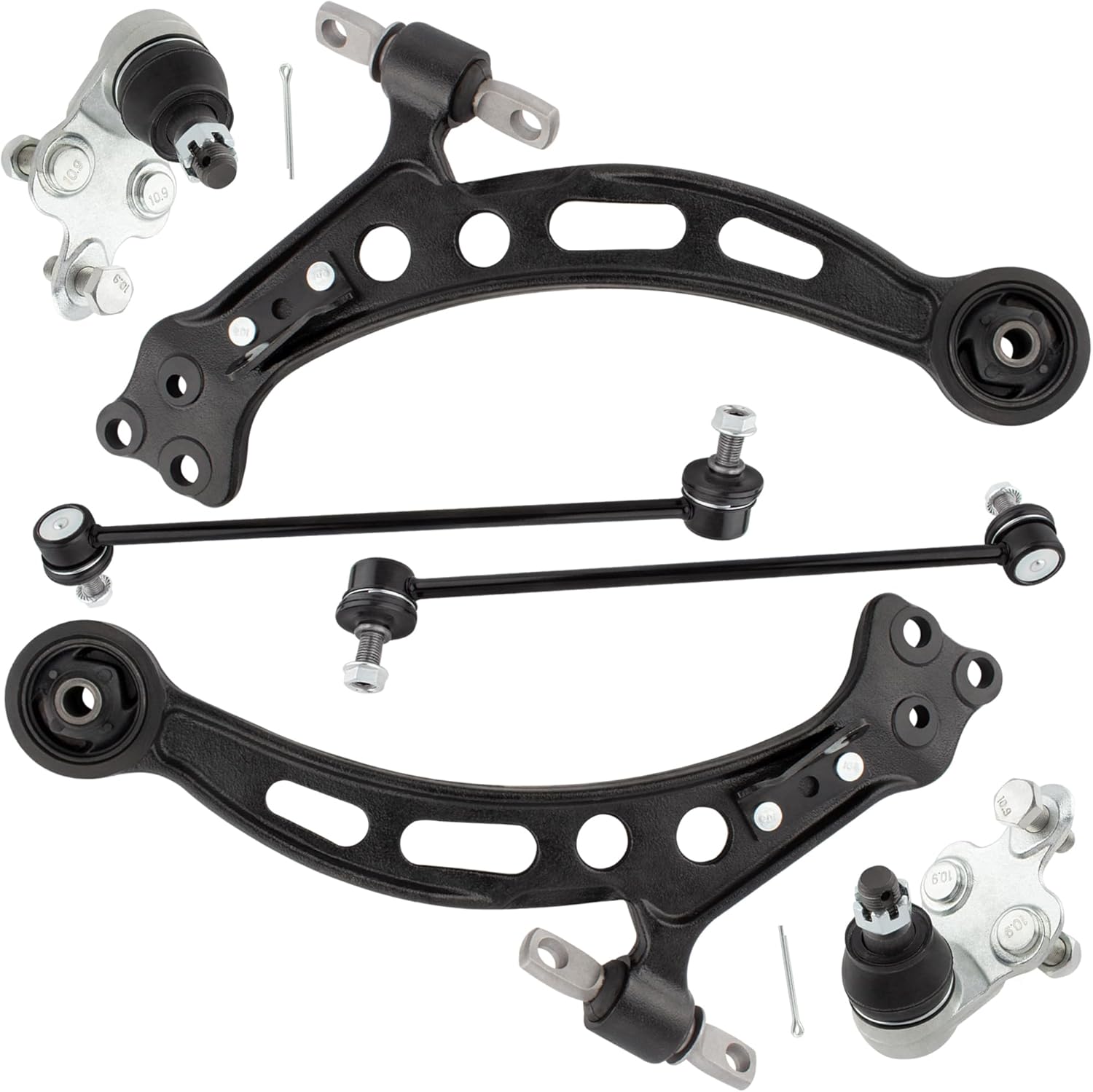 4pcs (1) K640192+(1) K640191+(1) K90311+(1) K90312 Front Lower Control Arm with Ball Joint,Sway Bar Links for Lexus 1997-2001 ES300,2001-2003 RX300 for Toyota Camry 1997-2001 Avalon 1997