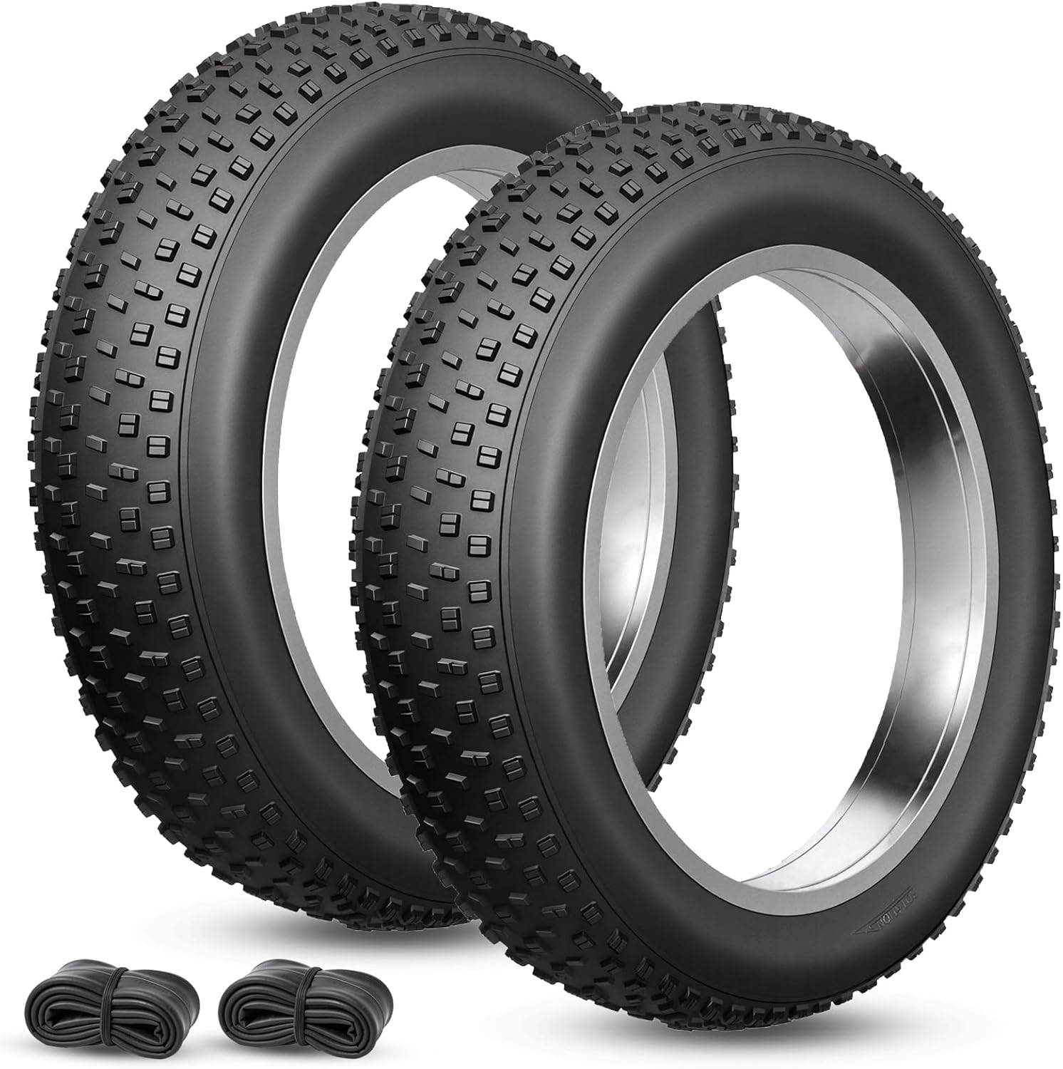Fats Tire Electrical Bike Tire 20×4.0 2-Pack All Terrain Puncture Proof Ebike Tires with Deep Tread, Put on-Resistant for Snow/Sand/Seaside/Off-Highway – Appropriate with 20 Inch Fats Tire Bikes