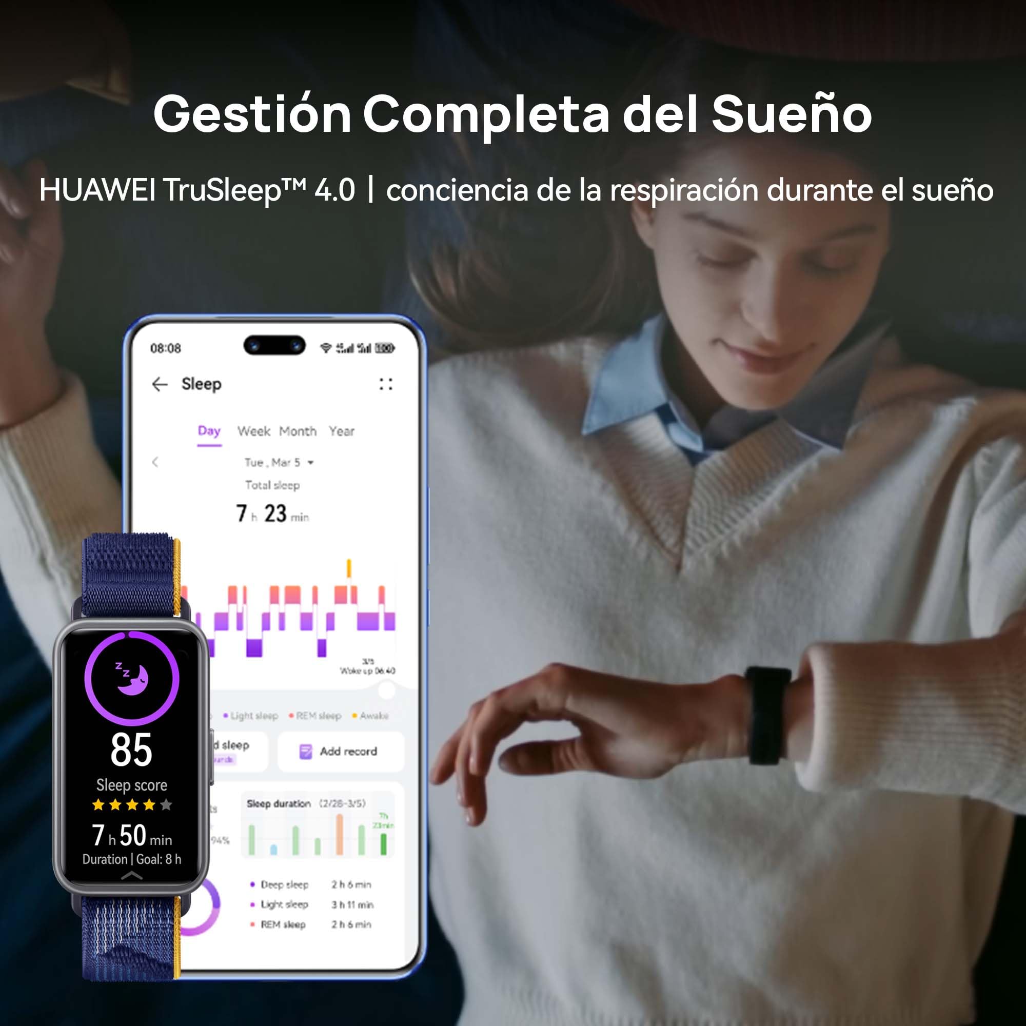 HUAWEI Band 9 1.47" AMOLED Pulsera Inteligente Rosa