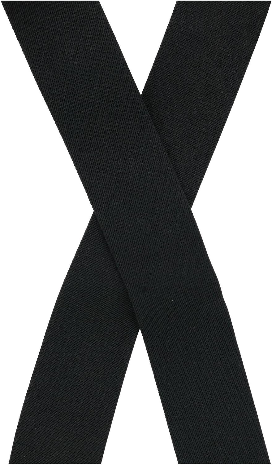 CTM Men's Elastic X-Back Suspenders with Plastic Hook Ends
