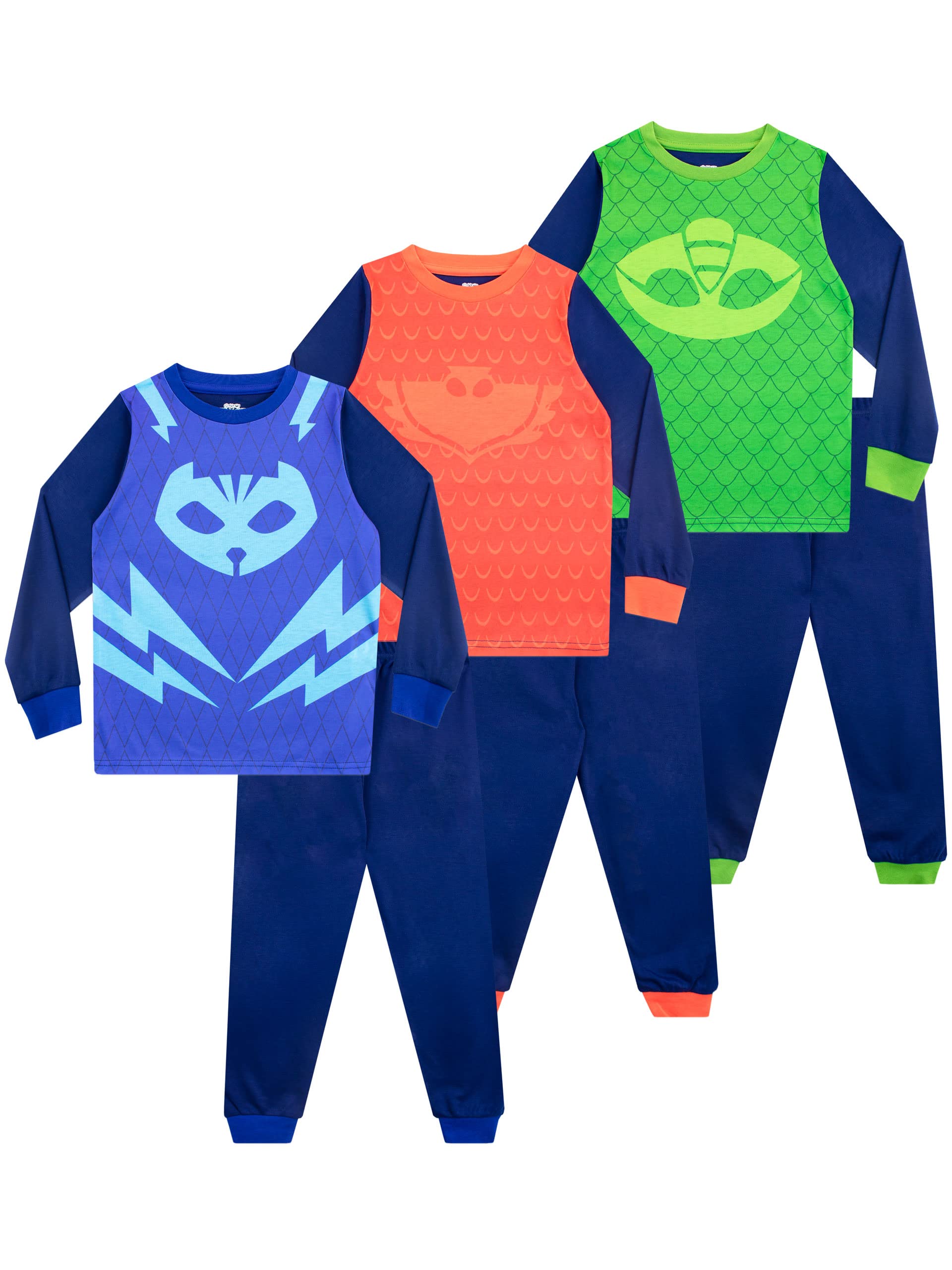 PJ Masks Boys Pyjamas 3 Pack Multicoloured 6-7 Years