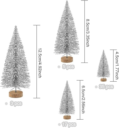 Vista 8 de KUUQA árboles de Navidad Azul-verde 1,Blanquecino 2,Plata,https:/ www.Yaxa/dp/undefined