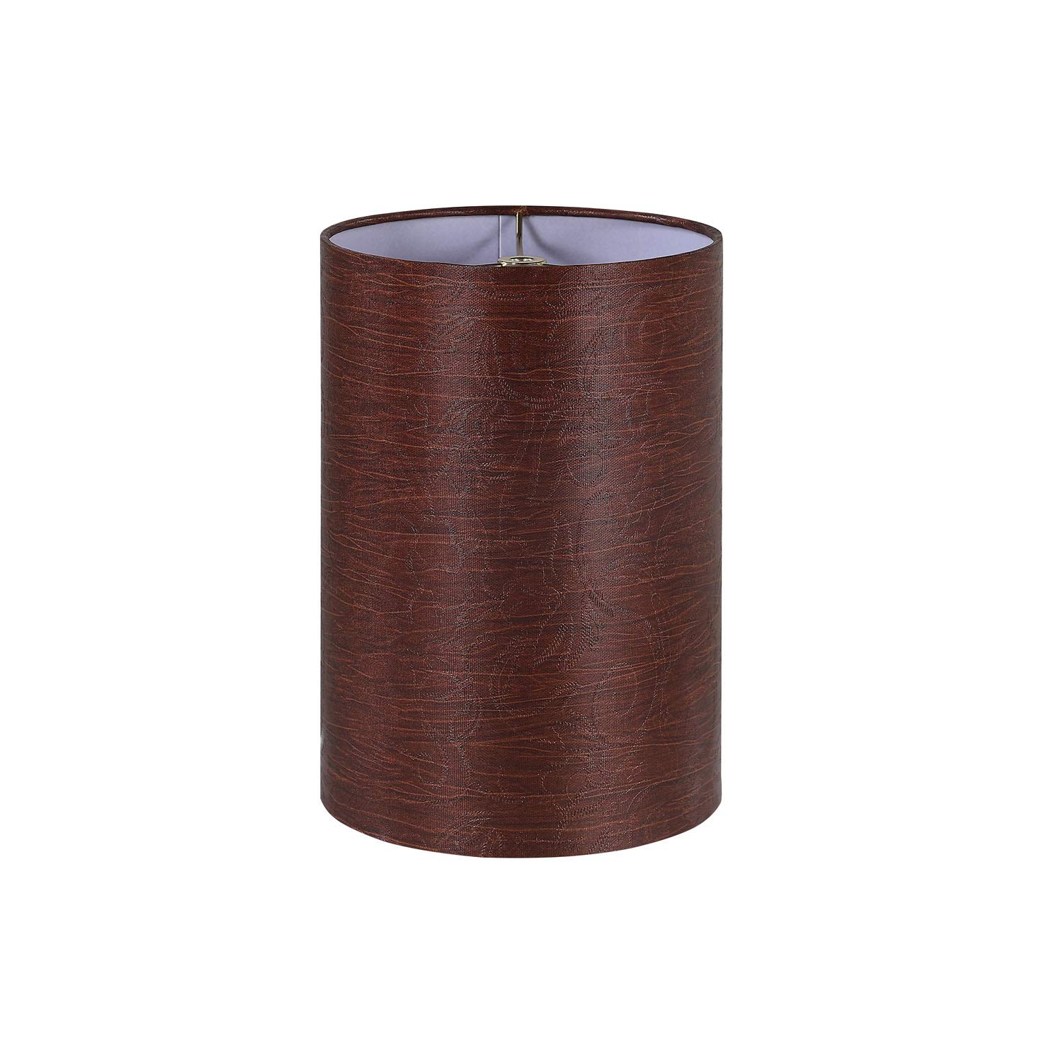 Aspen Creative 31402A przejściowy bęben (cylinder) kształt pająka konstrukcja klosz lampy w kolorze brązowym, 20 cm szerokości (20 cm x 20 cm x 28 cm)