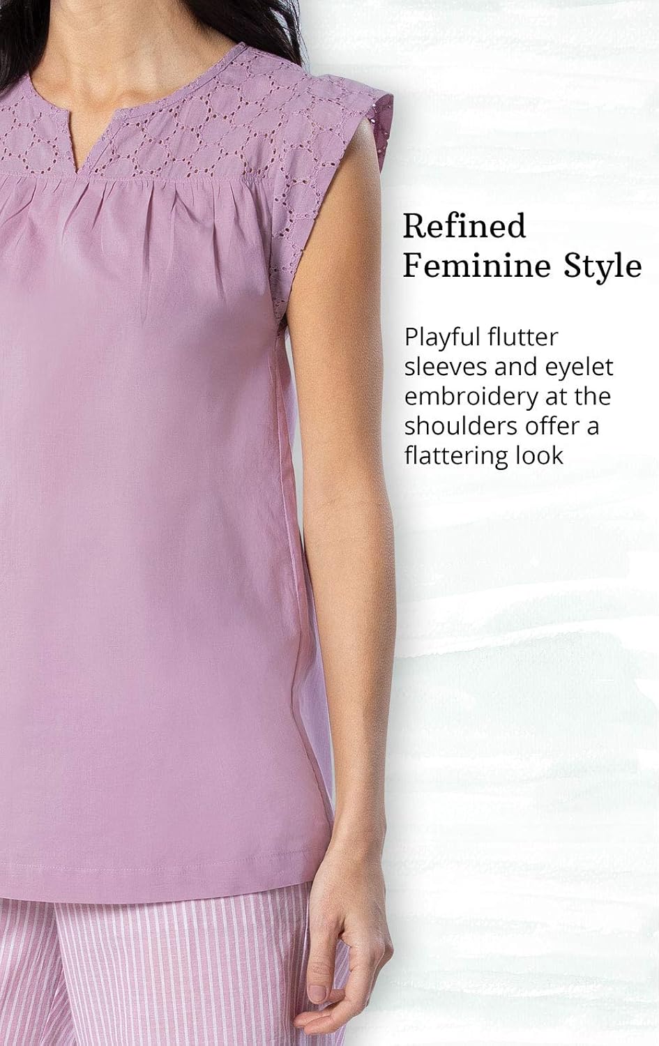 Addison Meadow Pajamas For Women - Pajama Sets For Women Cotton, Pink, M - Image 4