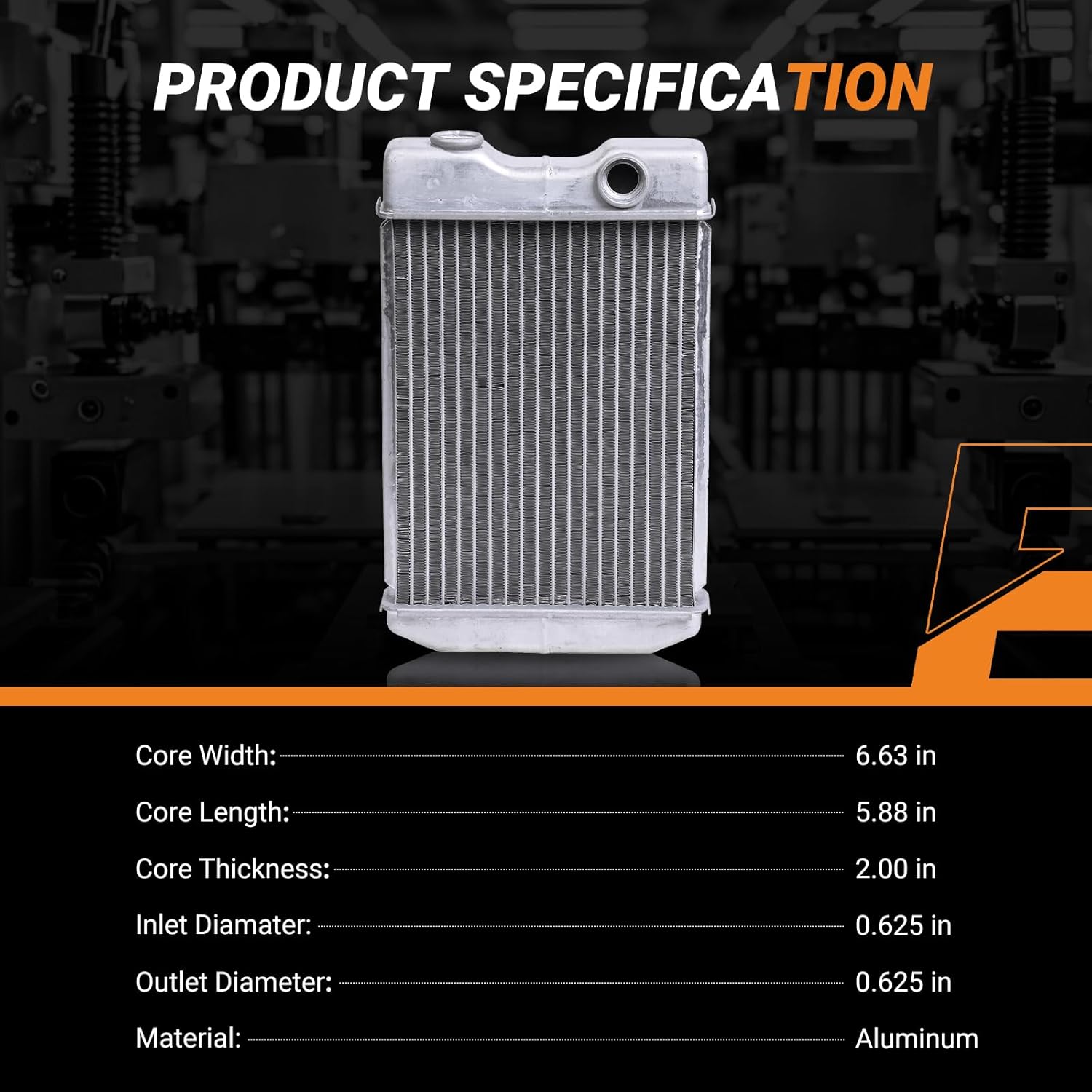Autoexact Heater core, heater core replacement, automotive replacement heater cores Compatible with Buick Regal (1988-1996), for Chevrolet Lumina (1990-2001), for Chevrolet Lumina (1993), 3091147