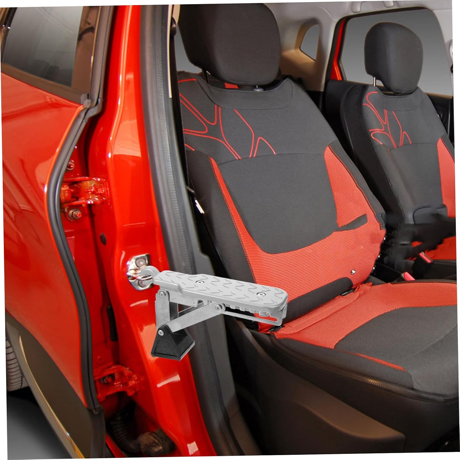 PRETYZOOM Car Step Aluminum Door Pedal for Roof Access Truck Vehicle Accessories Car Pedal Lock Enhance