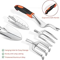 Vista 3 de Garden Tools Set, 8 Piece Gardening Tools Set with Non Slip Ergonomic Handle, Heavy Duty Garden Tool Set with Storage Bag, Gardening Kit for Women
