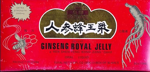 GINSENG Products Ginseng y jalea real en una base de miel 30 viales, 0.02 libras