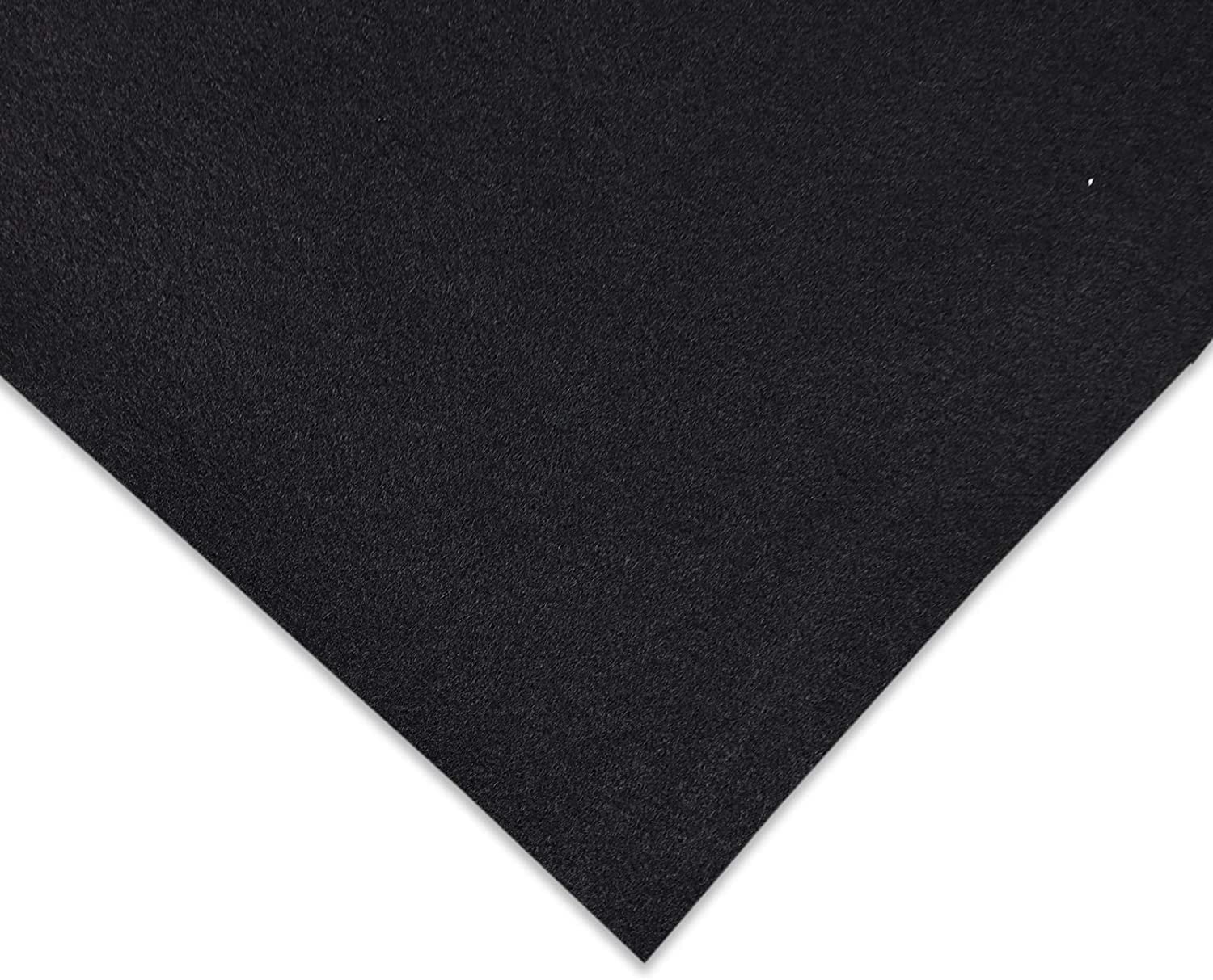 KARAT Viltstof, naaldvilt Superflex, bekledingsstof van vilt, stof per meter, interieurbekleding, zwart, 206 x 800 cm
