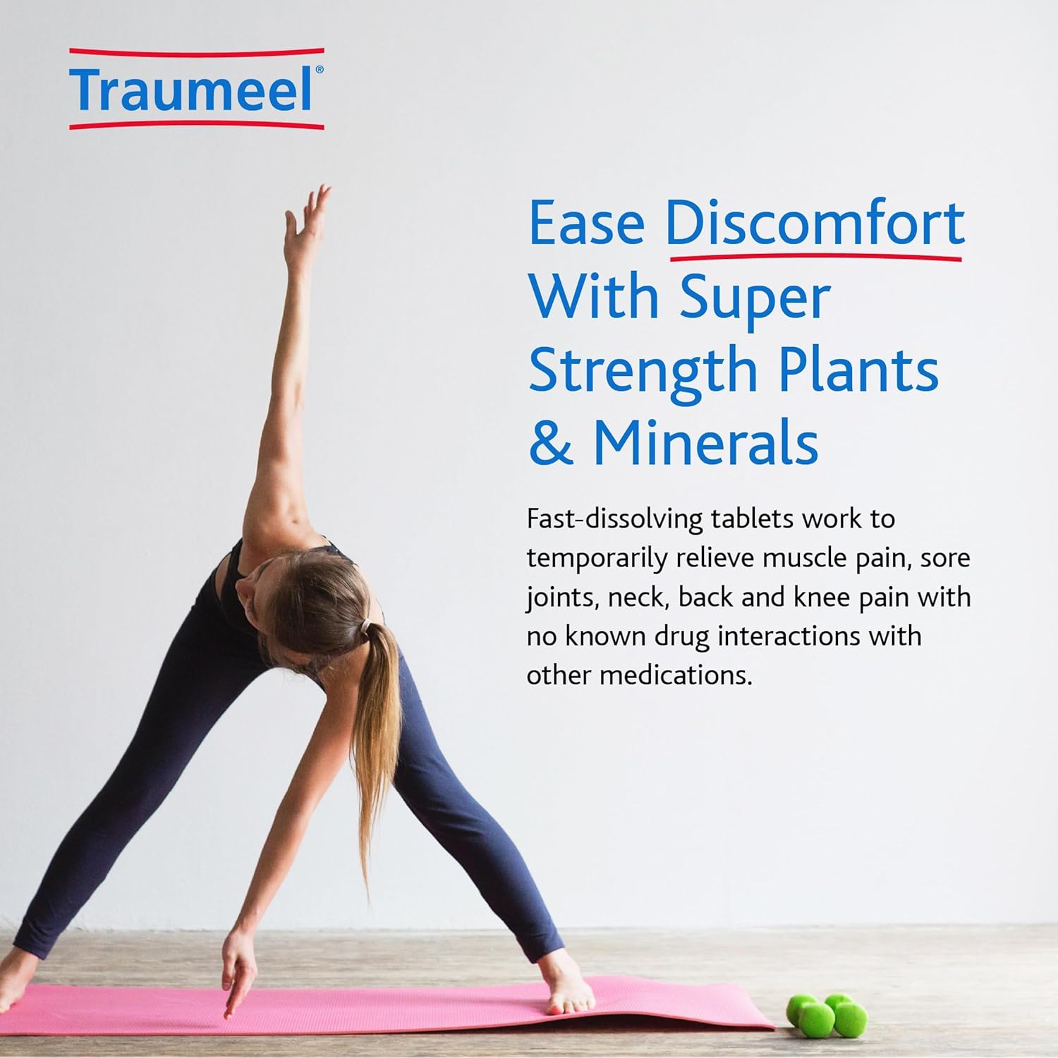 MediNatura Traumeel Arnica + 13 Natural Actives for Muscle, Joint, Back, Injury, Exercise Related Pain & Soreness - 100 Tablets (2 Pack) - Image 3