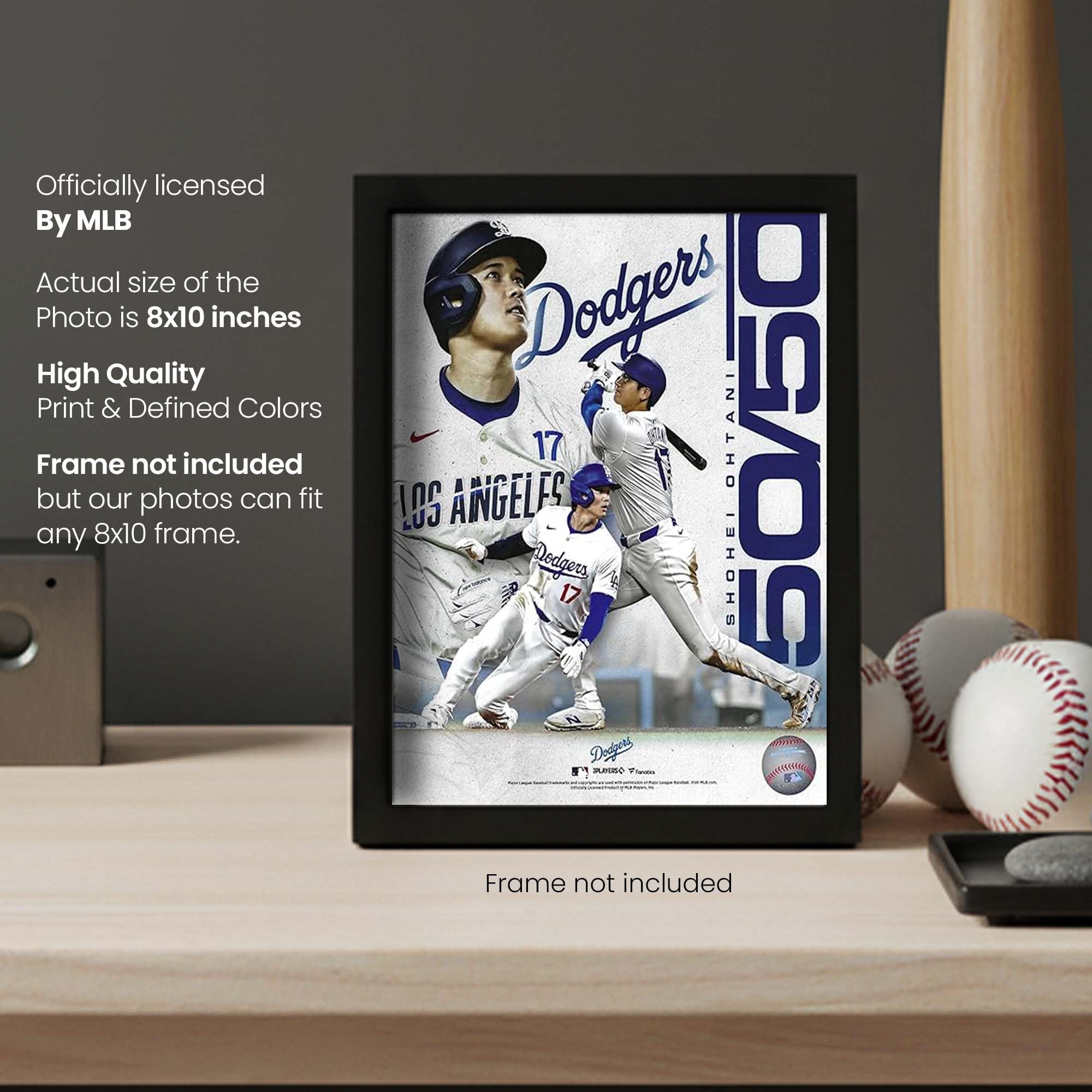 Los Angeles Dodgers Shohei Ohtani 50/50 Photo Collage, 8x10