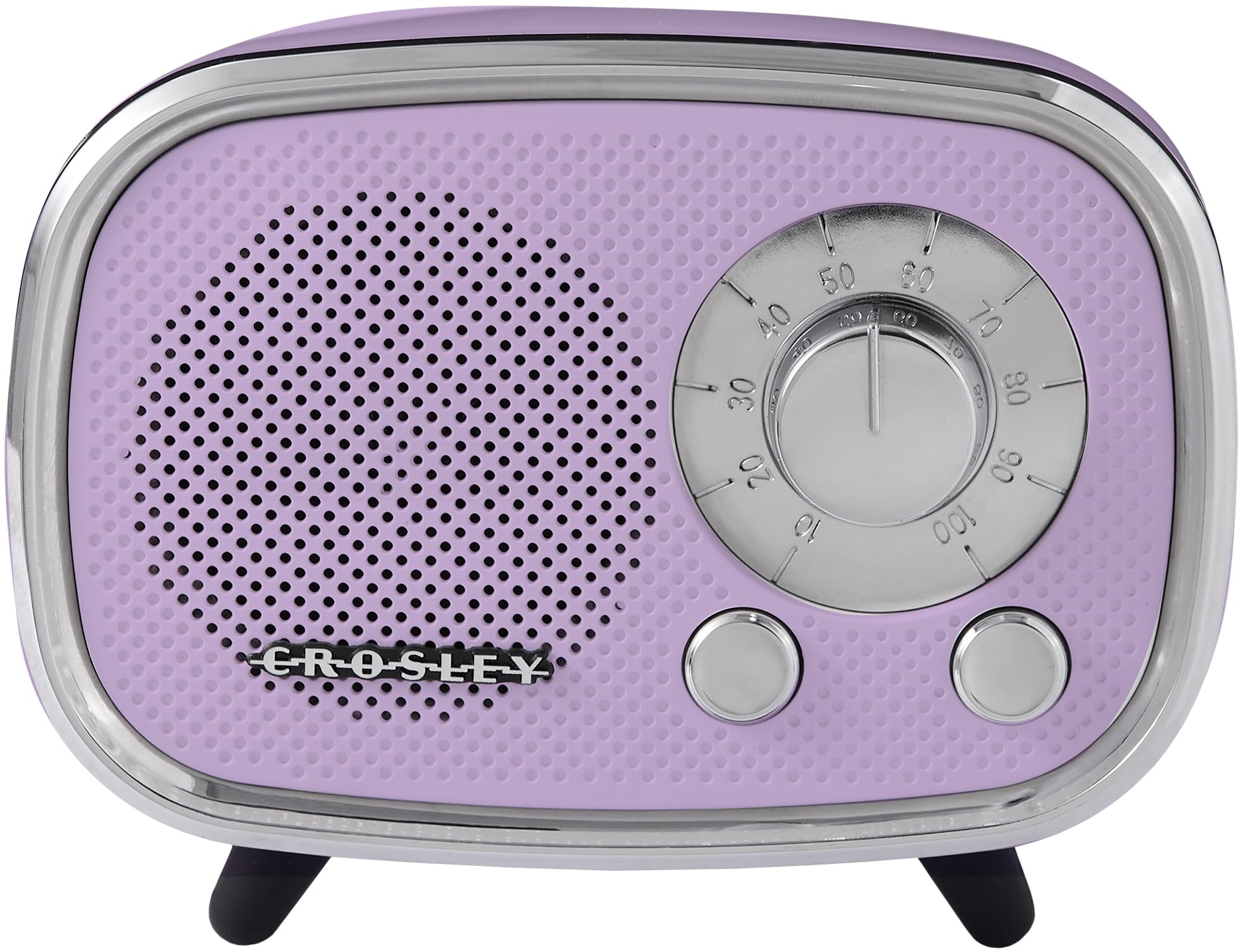 Crosley CR3039A-LN Rondo Retro Portable Rechargeable Bluetooth Speaker, Lavender